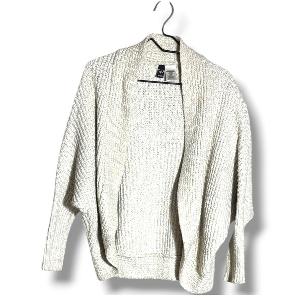 Windsor Elegant Cream Women's Knit Dolman Sleeve Cozy Oversized Cardigan - Picture 7 of 15